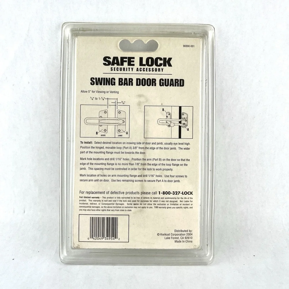 Black & Decker Swing Bar Door Guard Intruder Prevention New‎ in package